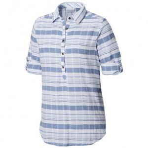 Columbia Summer Ease Popover Tab Sleeve Sz Lg